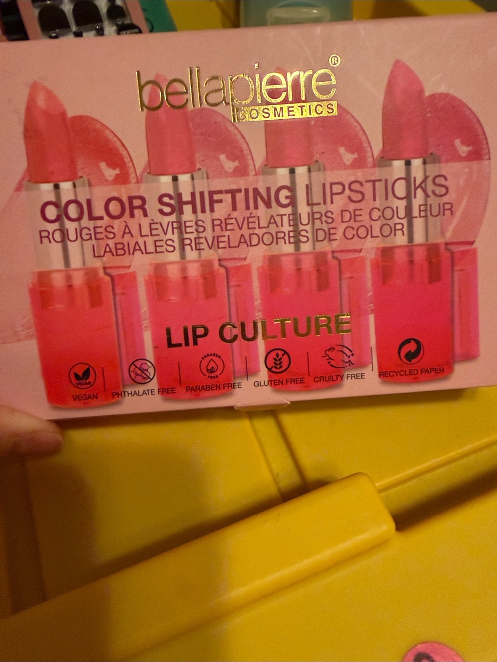 bellapierre Color Shifting Lipsticks - Pink Set of 4